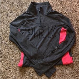 VS Pink medium half-zip pullover